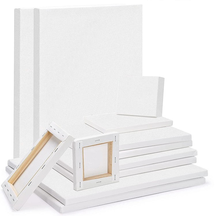 Stretched Canvas Primed White Blank Canvas
