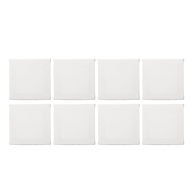 White Blank Stretched Artist Canvas Acrylic Oil Paint 