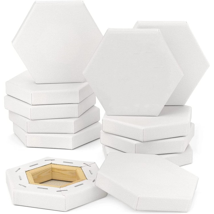 Blank Canvas Hexagonal Blank Canvases Cotton Art Supplies
