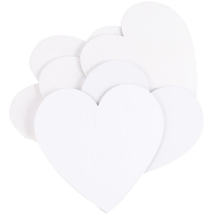 Heart Shape Cotton Artist Canvas Sketchpad
