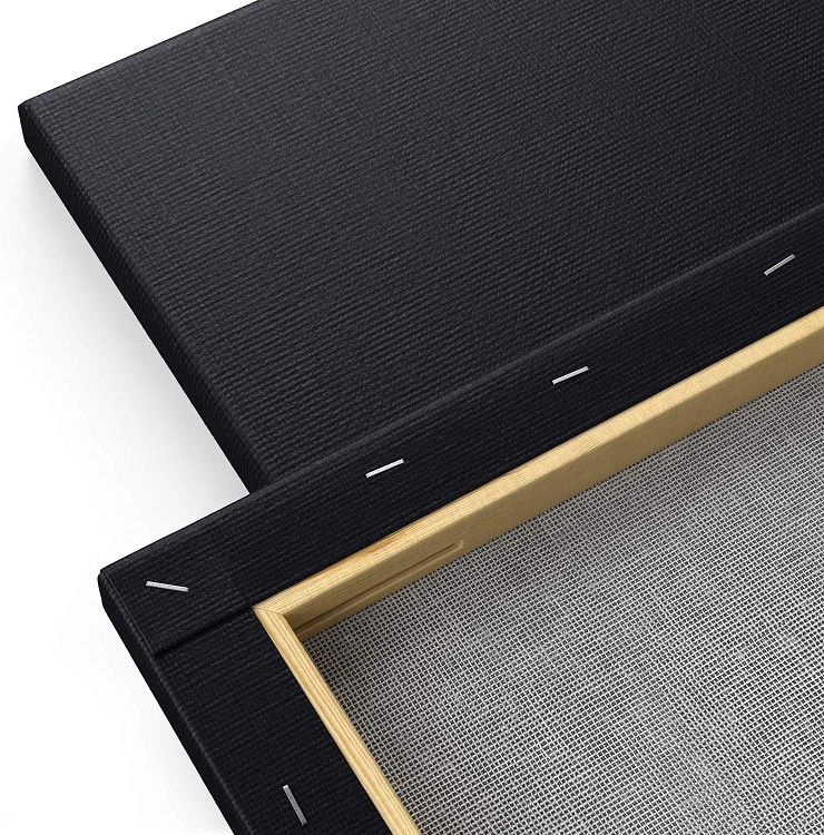 Black Stretched Canvas for Painting
