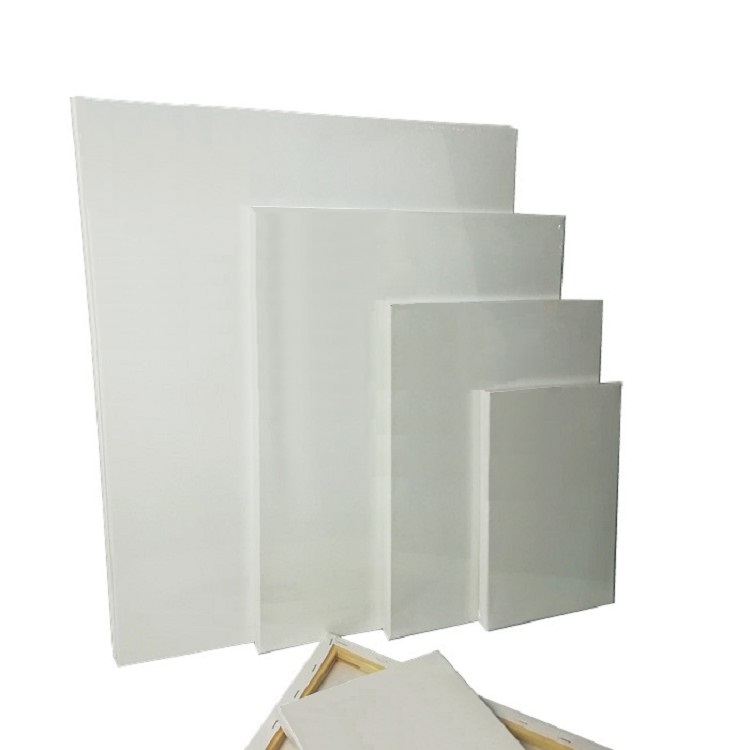 Hot Wholesale pure Cotton Stretched Artist Canvas for painting with frame 40x50cm