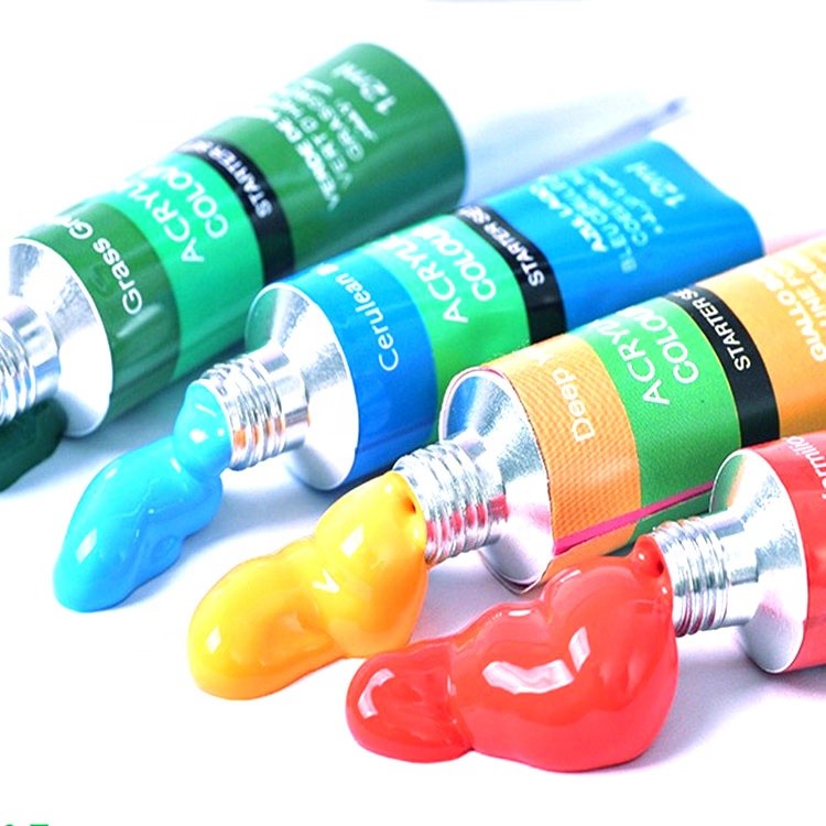 quality bulk artist kids 12ml art acrylic colour paints set for painting