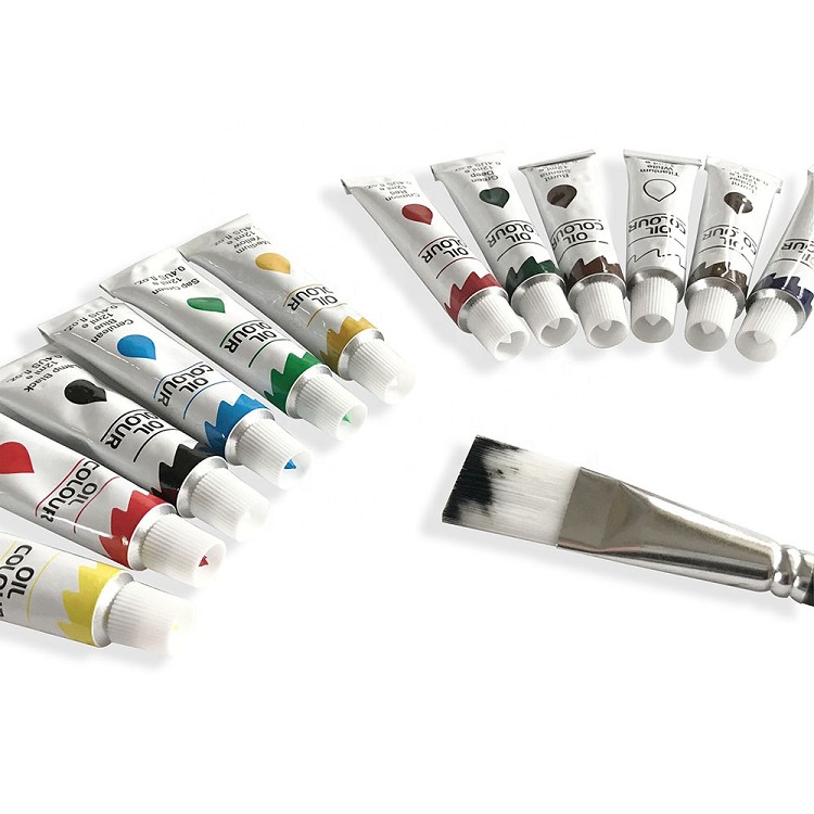 12 colors 12ml non-toxic artist oil color paint set