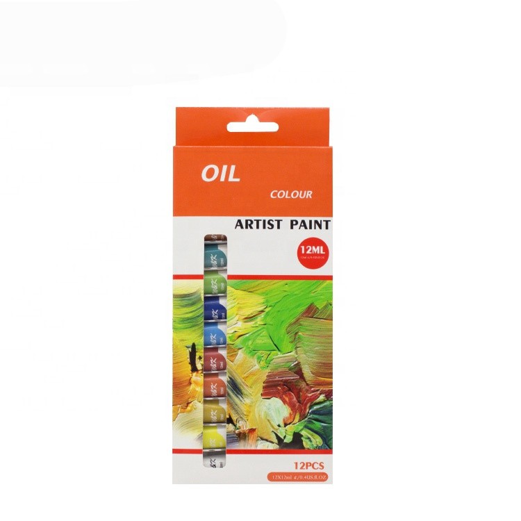 12 colors 12ml artist oil color paint set for kids