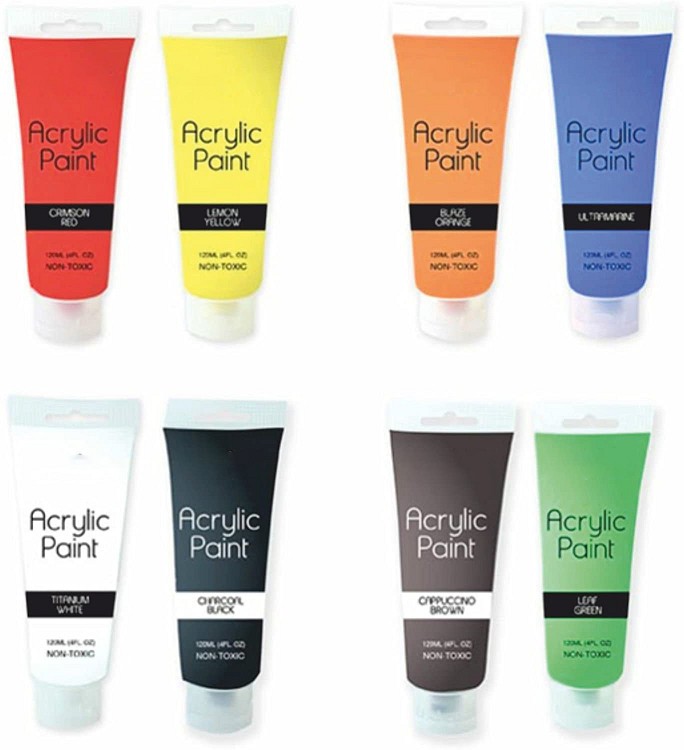 Wholesale 24 12 18 32 48 Colors Professional Acrylic Paints set of Canvas Painting Any Surface 12ml 75ml 100ml 300ml 5oz 8oz