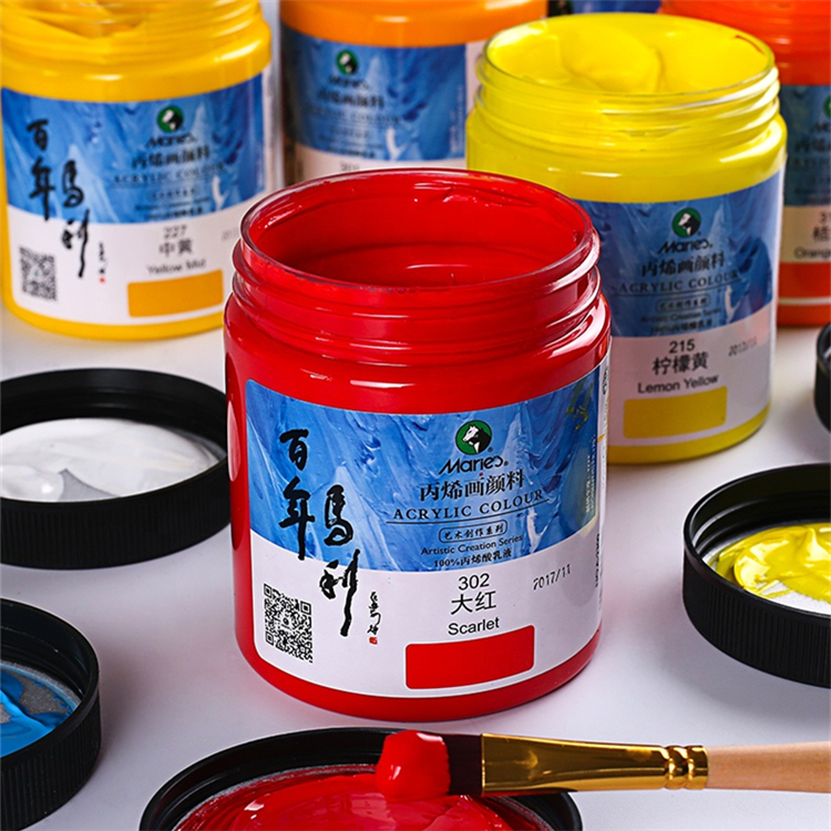 300ml Bottled Waterproof Artist Acrylic Paint Set DIY Art Creation Painting Pigment