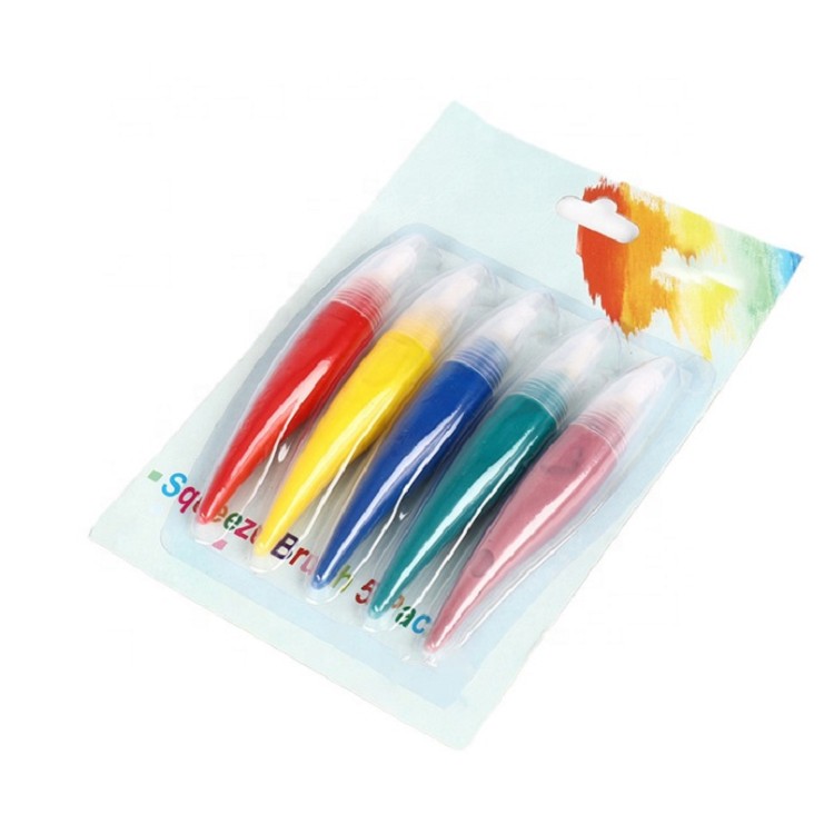 Pepper shaped acrylic painting brush acrylic paint set colors for kids