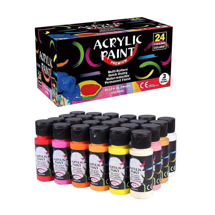 acrylic paint set professional 24acrylic paint colors for art acrylic paint bulk