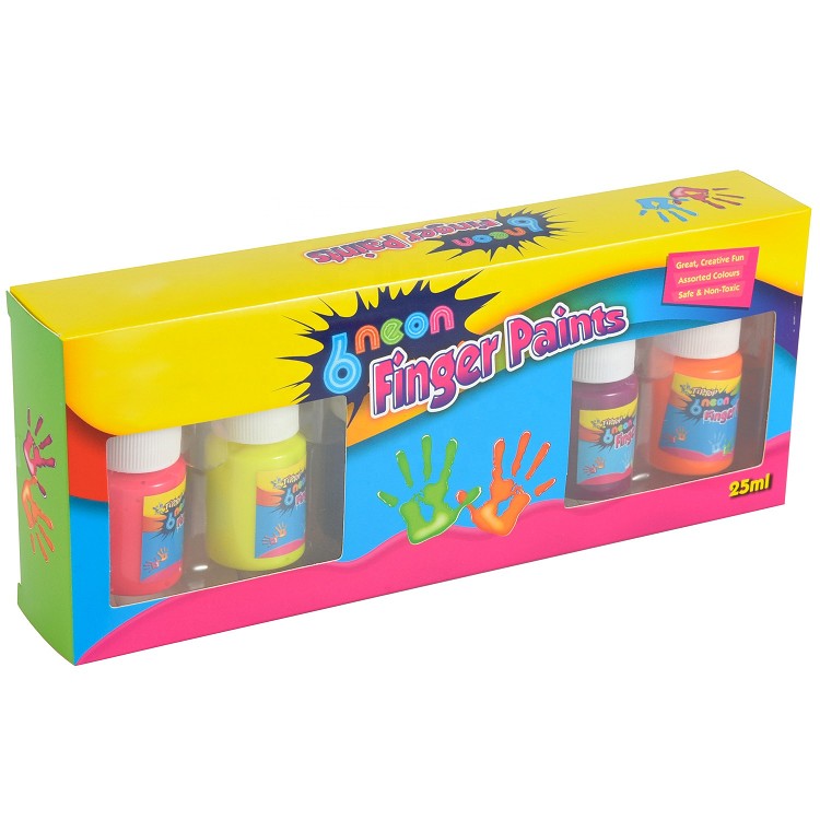6 color 25 ml kids baby finger paint paper pad kids water finger painting for kids baby toddlers non toxic
