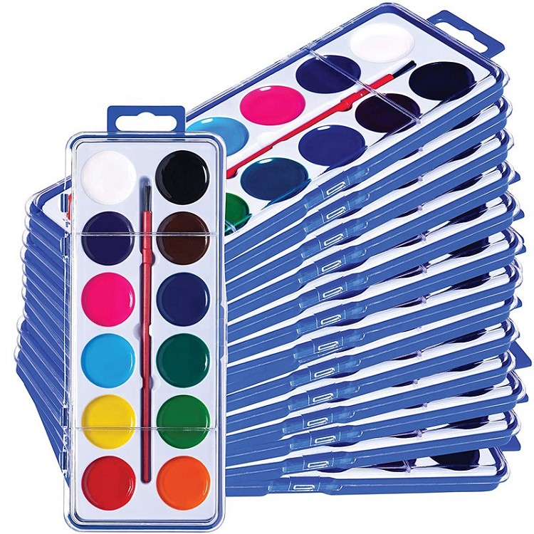 12 water colors painting semi-dry watercolor paints set set water colour watercolour for paper