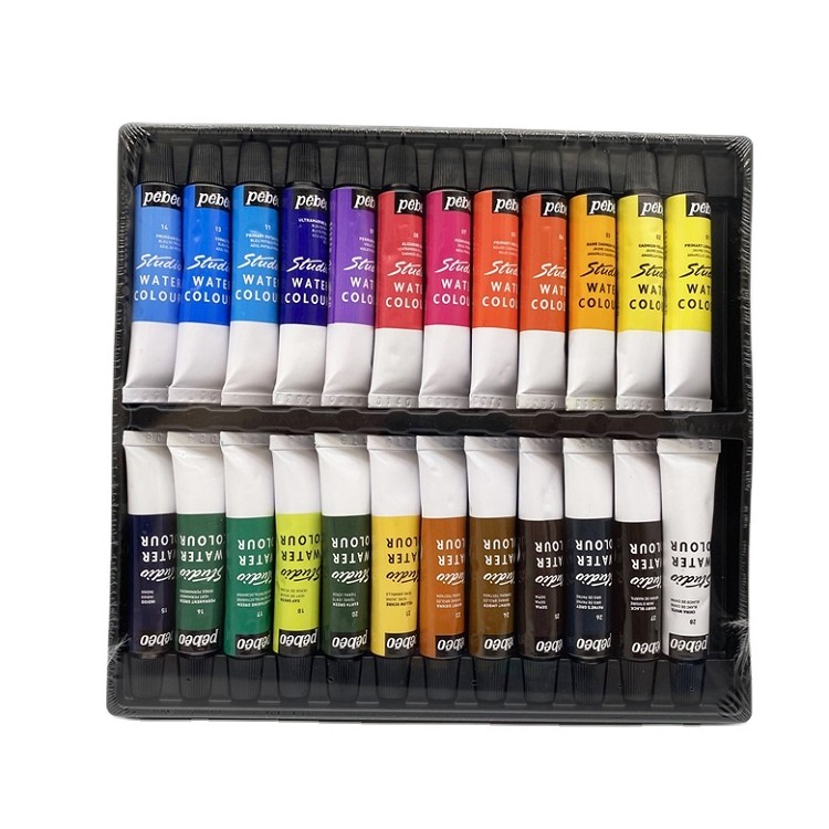 Direct Sales Cheap 12ml 24 Tubes Multicolor Art Student Watercolor Sets