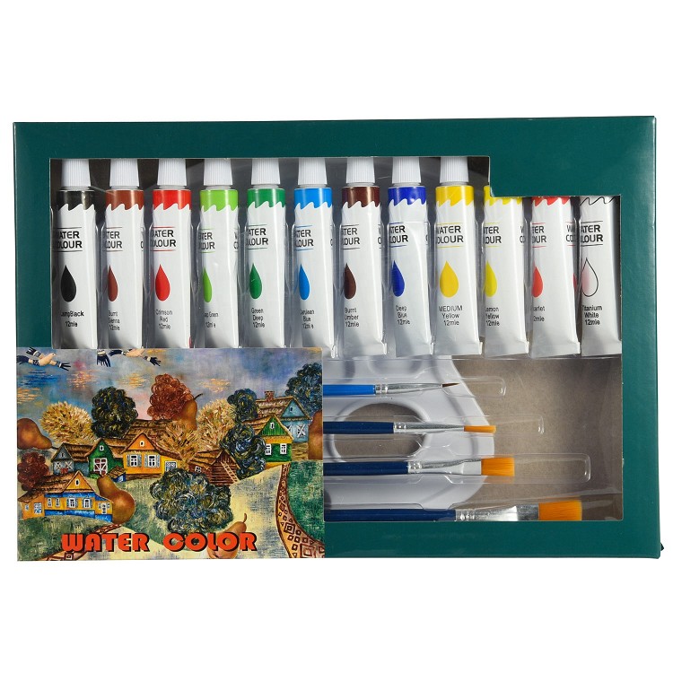 Manufacturing service art custom acrylic paint set permanent airbrush leather kids abd adults begginer 12 colors acrylic paint