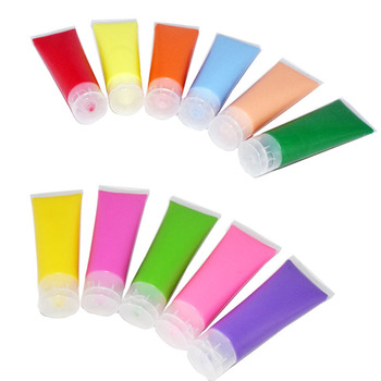 12colors 75ml Acrylic Paint kids DIY Wall Ceramic Painting Pigment Art Supplies for Wholesale