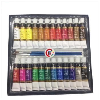 24pcs 12ml Artist Oil Paint with 3 artist brush