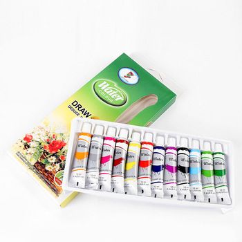 12colors 6ml/12ml Acrylic Paint Set For Artist Painting Rich Pigment Colors Art Drawing Beginner Gift