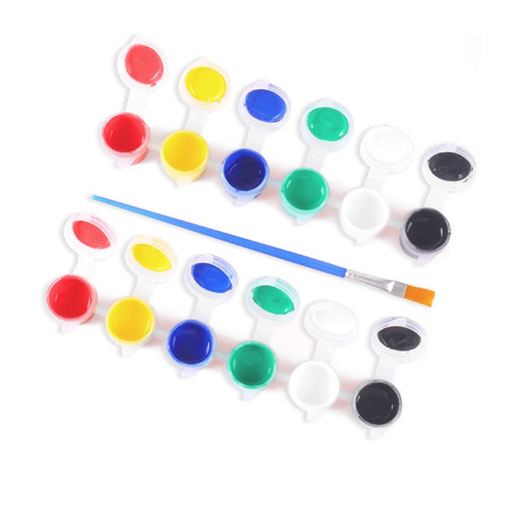 Liquid Acrylic Paint Wholesale Non Toxic Cheap Mini 3ml Strip Pot Kids Acrylic Color Paint