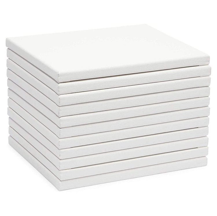 Factory Direct Art Stretched Canvas 8*10 inch Blank Canvas Painting Set for Acrylic Watercolor