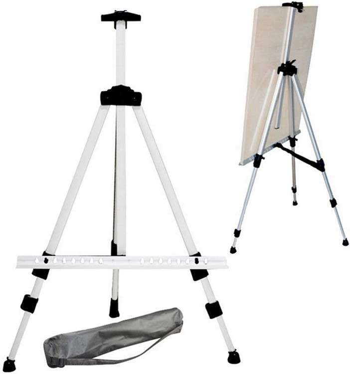 adjust height tripod easel painting easel stand Aluminum Metal display easel