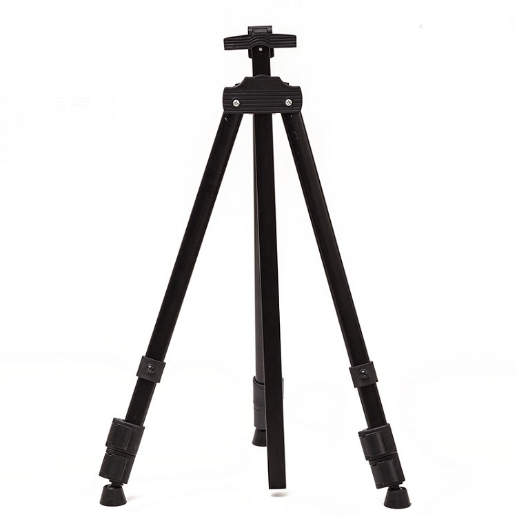 Factory Wholesale Extension Utility Art Tool Black Collapsible Iron Easel With Dark Canvas Package