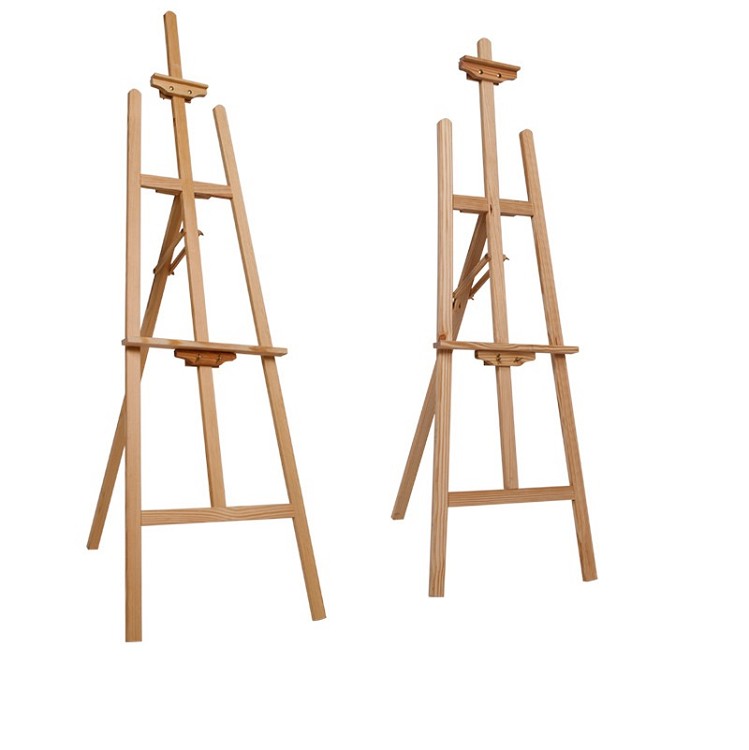 Hot Sale 145CM Pine Easel,New Zealand Pine Sketch Art Easel,Advertising and Poster Display Stand
