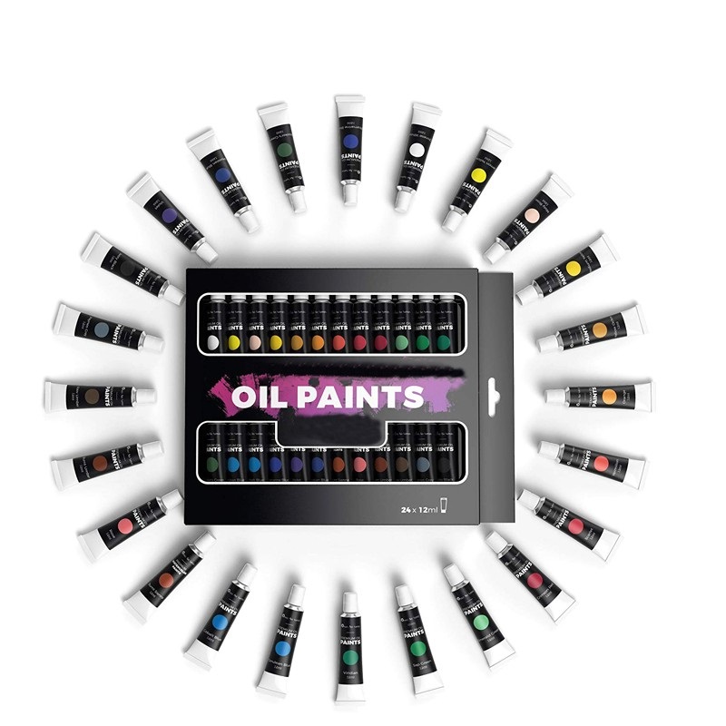 12ml x 24 Tubes Artists Paints Oil Based Colors set