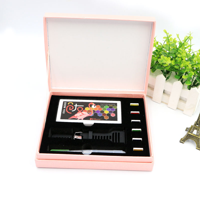 Outdoor Perfect Gift Portable Solid Watercolor Pigment Paint Set for Artist Students Draw Painting