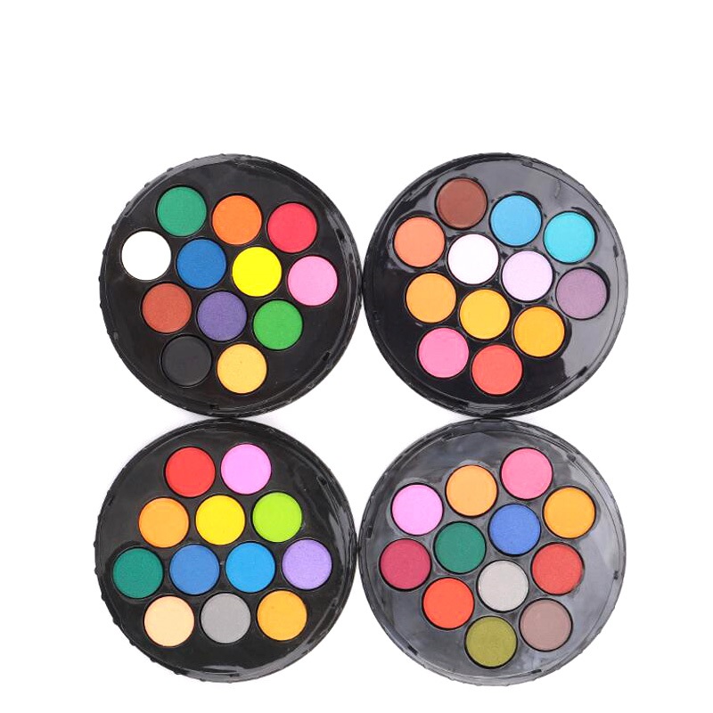 2017 New Design Round Solid Watercolor Drawing Color Paint Pan Set