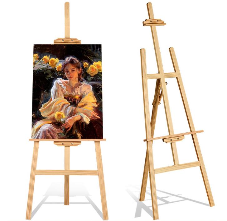 Wood Easel Folding Multifunction Watercolor Sketch Oil Painting Indoor Outdoor easel