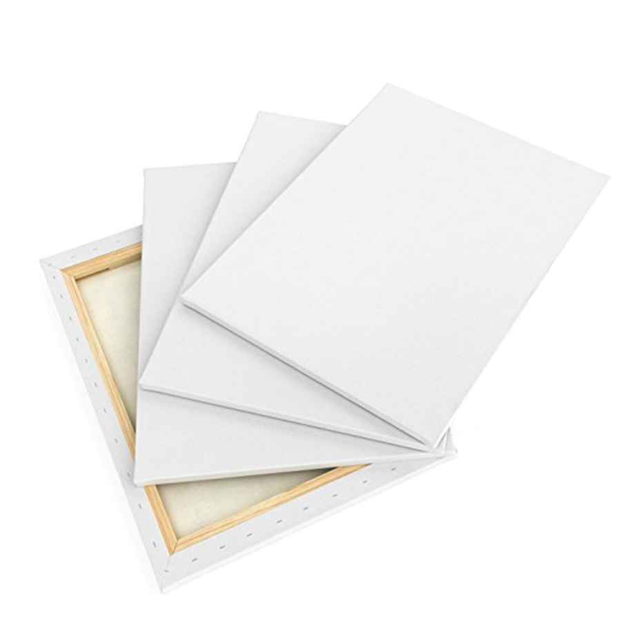 Amazon hot selling 18x24 inch artist white stretched canvas