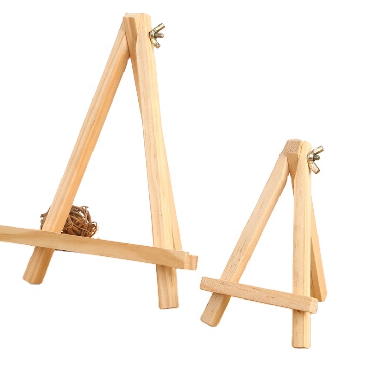 Simple Small Size Wood Painting Easel For Kids