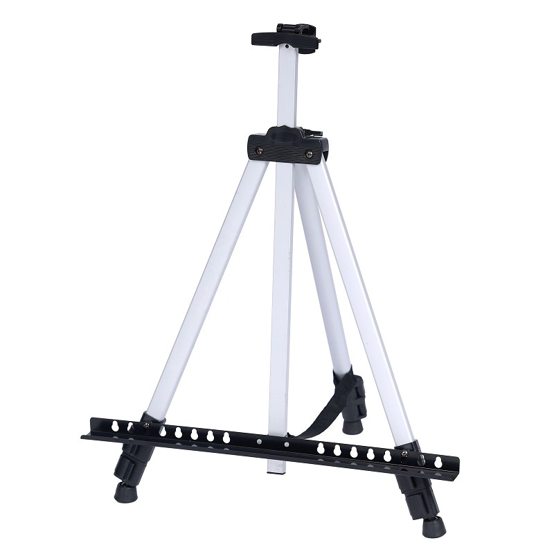 Foldable aluminum table top field drawing easel for painting