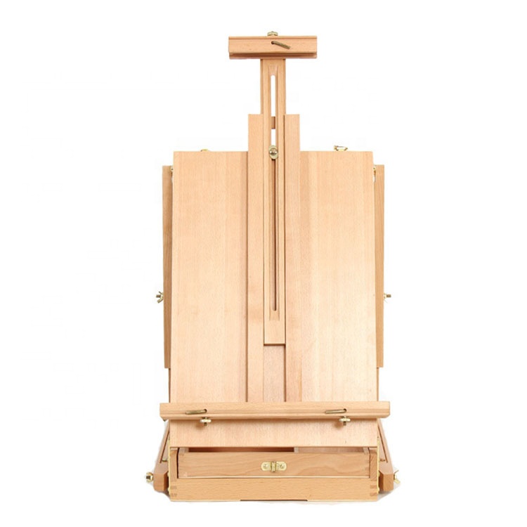 Portable beech wood french easel box studio easel stand