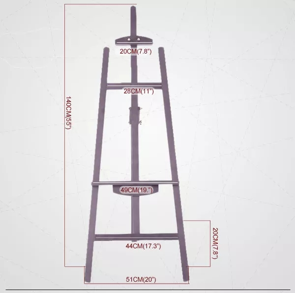 Hot adjustable drawing tripod stand artist wood easel
