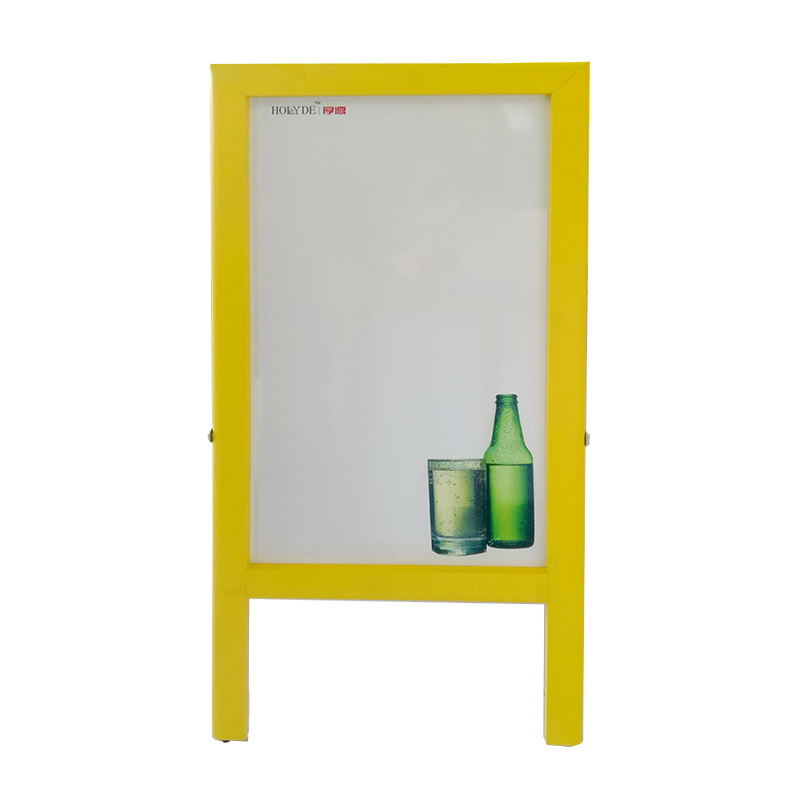 Hot Sale Printing Double Side Black White Board Display Easel Wooden Frame and Stand