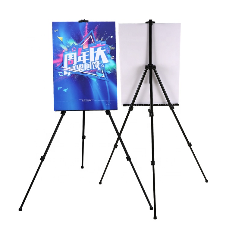 Black Sketch Drawing Frame Display Easel 52-160 cm Adjustable Metal Painting Easel