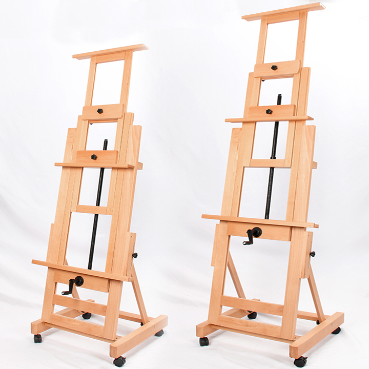 High quality single rocker wooden adjustable art easel