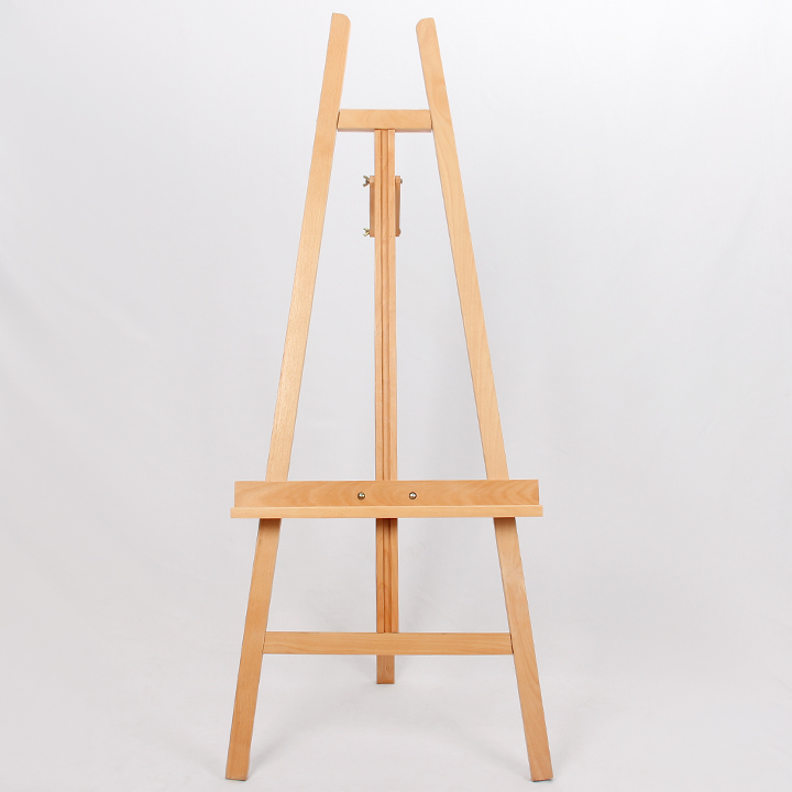 Portable wooden three-leg standing easel folding beech painting easel