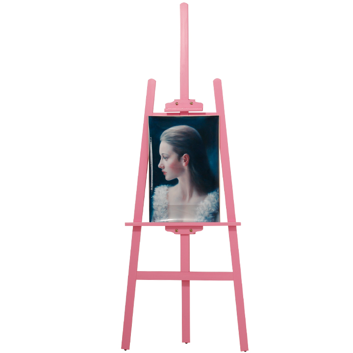 Factory direct pink girl triangle easel, can be used as advertising display easel