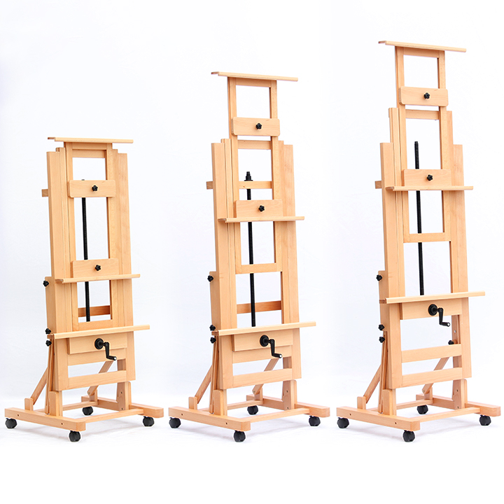 Factory custom large wooden easel with adjustable height suitable for adults
