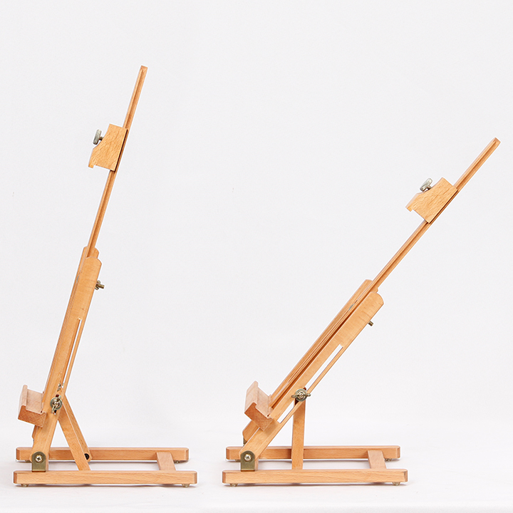 Customized high quality beech wood artist desktop easel