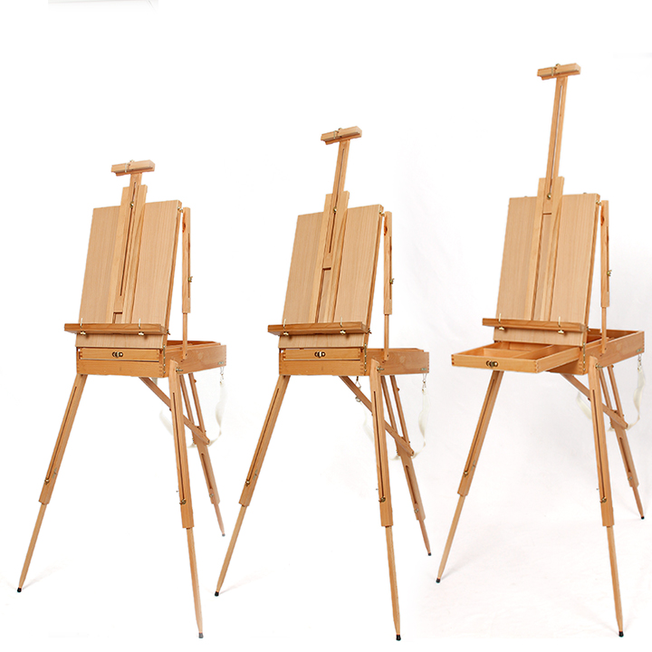 French Easel Artist Wooden Paint easel box Sketch Box Portable Folding Durable Display Easel Box