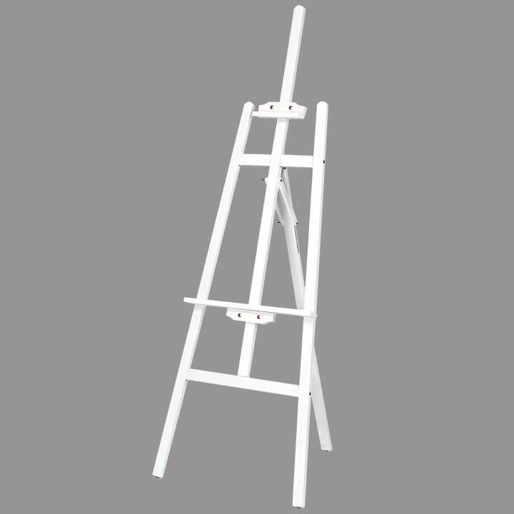 High quality wooden portable tripod display easel 150cm- white