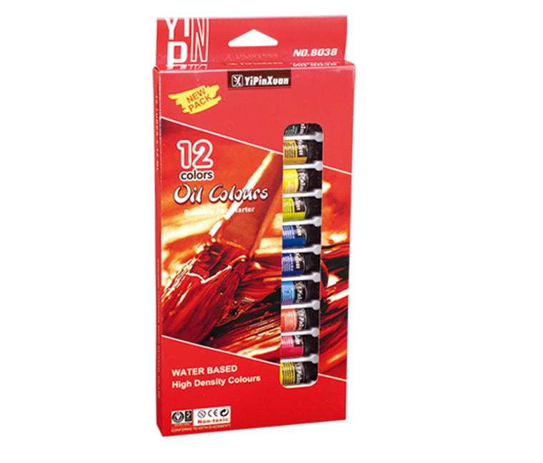 Best Selling Non-toxic 12 Colours 12ml Fabric Color Paint