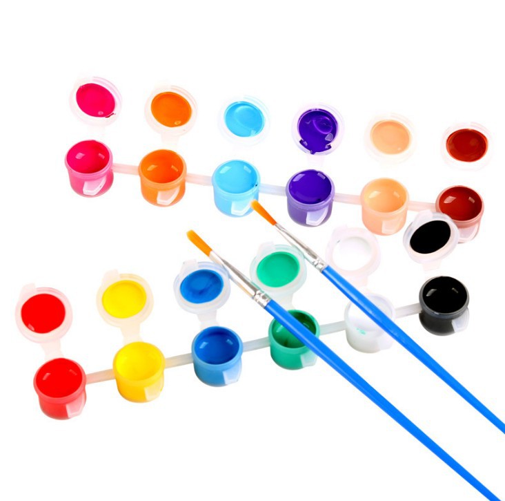 Art supplies professional acrylic paint 12*5ml paint pot strip