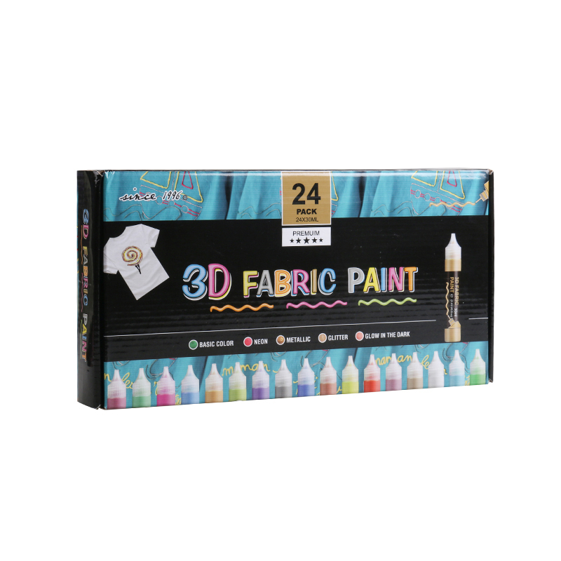 Factory wholesale 30ml acrylic paint set cross-border 24.36 color plastic hose
