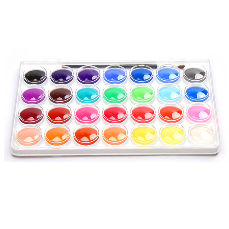 water color artist paint cake 12/18/24/36 assorted watercolor field sketch set with brush