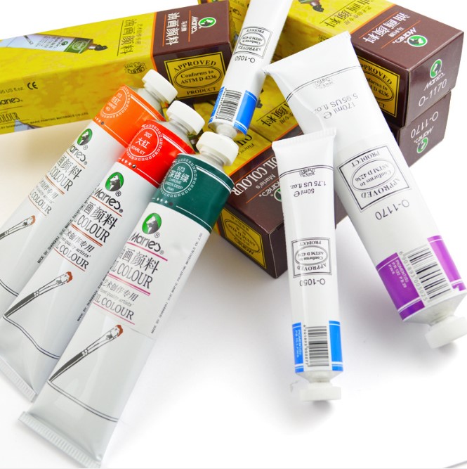 Marley 1050 Oil Paint Single 50ml Professional Art Painter Elementary School Students With Children Special 12 Colors