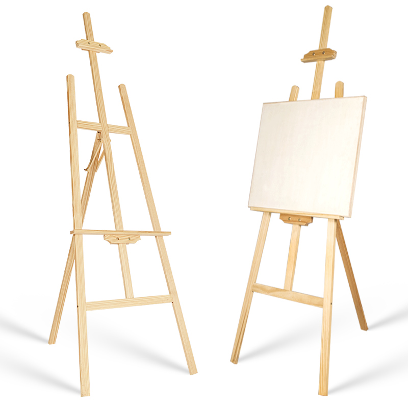 Multi-functional easel wood standing easel sketch learning triangle painting easel