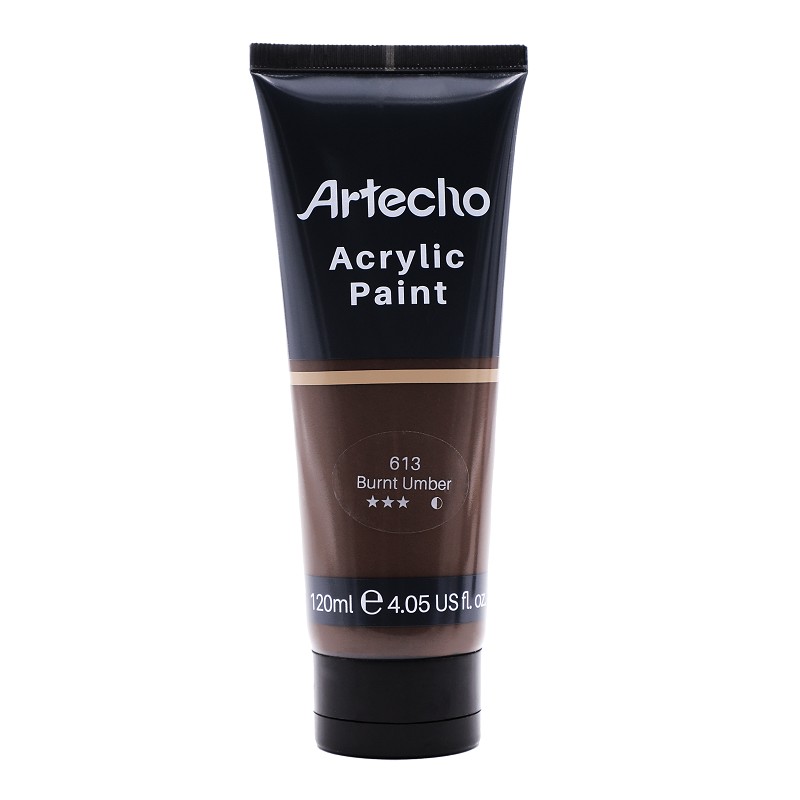 Acrylic Paint for Art Paints, Decorate, Burnt Umber 4.05 Ounce/120ml Acrylic Paint Supplies for Wood, Fabric, Crafts